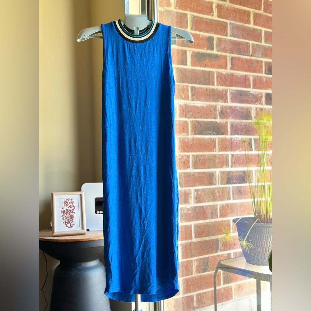 Topshop Vibrant Blue Midi Dress